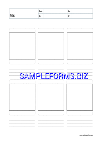 Storyboard Template pdf free